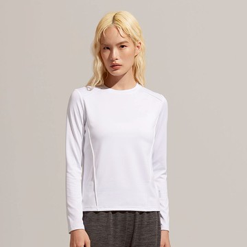 REBOOT瞬眠-親膚立裁修身上衣-亮白