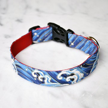 狗發光項圈 日式海浪新款 狗項圈 項圈 特色項圈