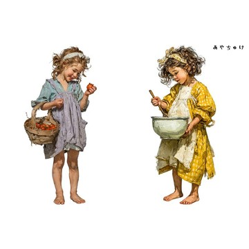 【4 月新款 2】08-122-0153 人物貼紙 鄉村女孩