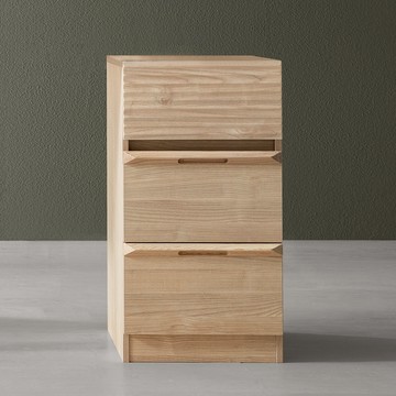 hoi!林氏木業北歐現代簡約書桌抽屜櫃 HS2V