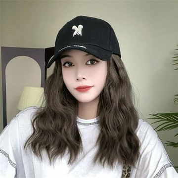 【巴黎精品】現貨+預購 女長假髮片整頂假髮帽子假髮輕量隱形增髮量接髮-一體式棒球帽長捲髮3色a1jk36
