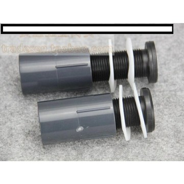 【優選百貨】魚缸加長平頭下水接頭水箱排水接頭平頭內外牙直接20-63mm加長型