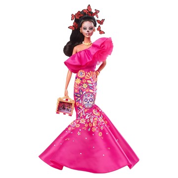 Barbie 芭比 收藏系列 亡靈節娃娃芭比  1盒  亡靈節娃娃 多色