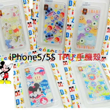【UNIPRO】iPhone 5 5S 迪士尼卡通 米奇 怪獸大學 玩具總動員 小熊維尼 三眼怪 史迪奇 透明 TPU 手機殼 保護套