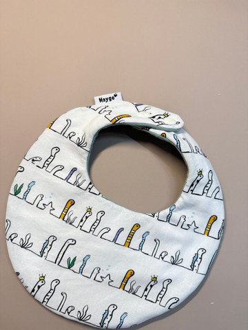 Maygo.bib 好多花園鰻 手作圍兜八層紗/蛋兜