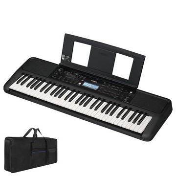 『YAMAHA 山葉』PSR-E383 便擕式具力度感應61鍵電子琴含琴袋 / 公司貨保固