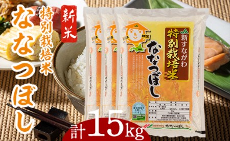 特別栽培米ななつぼし15kg（5kg×3袋）