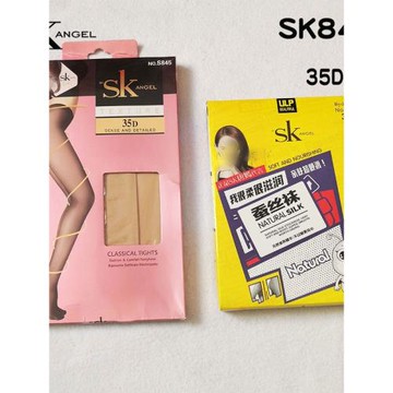SK845春秋季新款微透35D緞面超柔順滑連褲襪高腰親膚蠶絲黑絲襪子