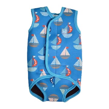 Splash About BabyWrap 包裹式保暖泳衣  S(40cm)  普普風帆船 多色  1個