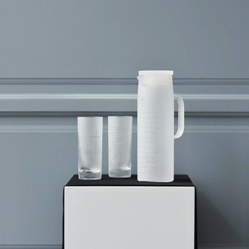 oroliving新品原創北歐冷水壺大容量極簡玻璃壺耐高溫果汁飲料瓶