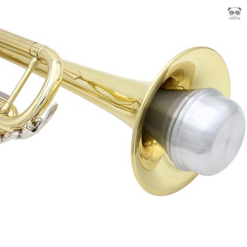 金屬小號弱音器 小號消音器 鋁合金材質 銀色