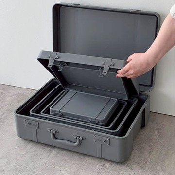 日本製 復古美型 行李收納箱 L（5色） - 奶油