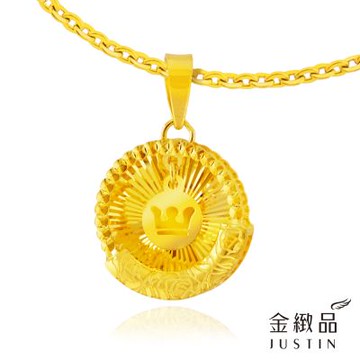金緻品 黃金墜子 金冠滿耀 0.6錢 5G工藝