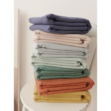 蝸牛塔 純色磨毛被套單件 簡約秋冬保暖素色加厚全棉床上被罩單品