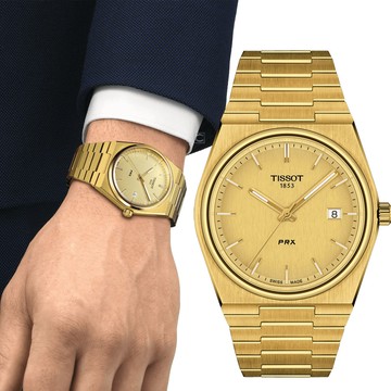 TISSOT 天梭錶官方授權 (T1374103302100) PRX 40 205 復古新浪潮時尚男錶
