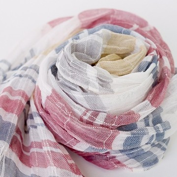 Linen 手織亞麻圍巾【涼風05】