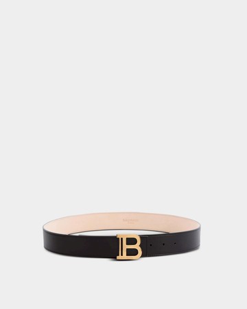 BALMAIN 經典B字寬版腰帶 - 80