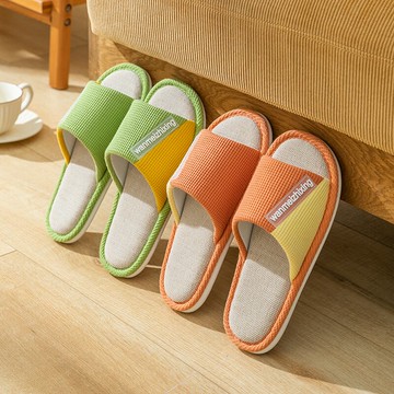 亞麻拖鞋女夏季家居室內防滑透氣吸汗春秋家用情侶棉麻拖鞋男夏天