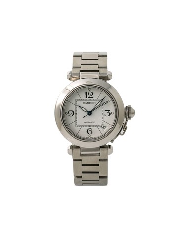 Cartier - pre-owned Pasha 35mm - unisex - Sapphire/stainless steel - One Size - White
