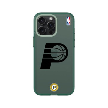 iPhone 15 Pro Max Clear 憂墨綠 - NBA - B&W-印第安納溜馬 Indiana Pacers B&W