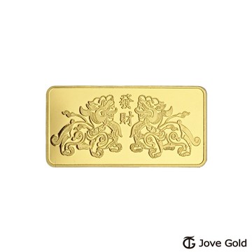 【JoveGold漾金飾】平安貔貅黃金條塊 - 壹台錢