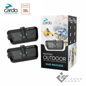 Cardo PACKTALK OUTDOOR 戶外運動通訊藍牙耳機-雙入組