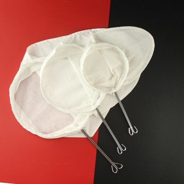 奶茶過濾袋拉茶袋港式絲襪奶茶店專用茶葉過濾網茶漏鋼圈濾茶布袋