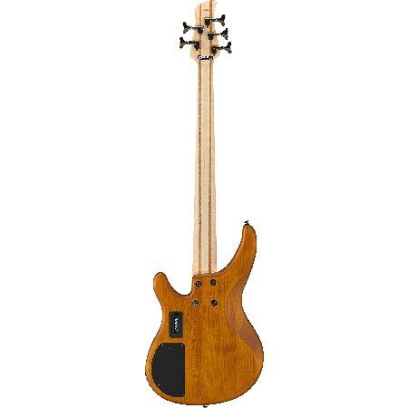 Yamaha TRBX605 5-String Flamed Maple Bass Guitar, Matte Amber