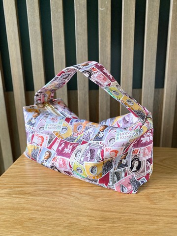 英女王香港郵票圖案 手提袋