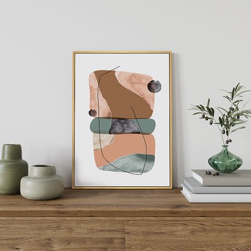 幾何 • 堆石III- 文青簡約擺設/幾何掛畫/石堆/北歐風/室內擺設