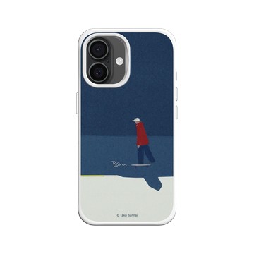 iPhone 16 SolidX 白 - Taku Bannai 坂内拓 - Blue shadow｜藍影滑板少年