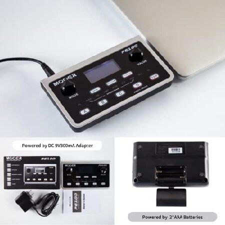 MOOER PE100 Portable Desk Top Guitar Multi Effects with 198 presets, 36 effects, Drum Machine, Metronome, Tap Tempo, Aux In Headphone