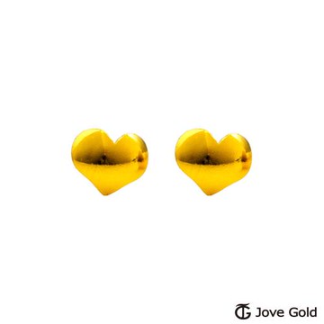JoveGold漾金飾 天真黃金耳環