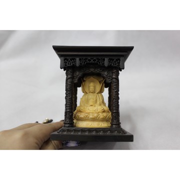 現貨供應 弘喧  西方三聖 出入平安 釋迦牟尼佛 三寶佛 神像 佛像 供奉 木雕 工藝 擺件 行車 雕刻 黑檀 黃楊木
