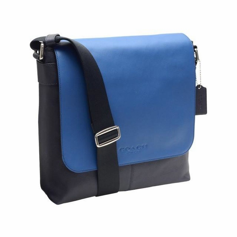 COACH メッセンジャーバッグ 青 COACH ショルダーバッグ チャーター メッセンジャー クロス