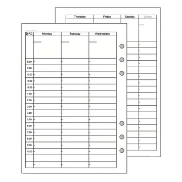 Raymay 藤井 Davinci A5時間週期內頁  A5  20入  1本