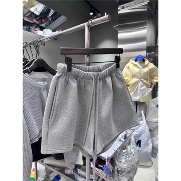 東大門韓國松緊腰短褲運動抽繩