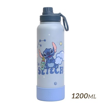 【HOUSUXI】迪士尼史迪奇系列-大容量保冷保溫瓶(附吸管)1200ml＜售價已折＞