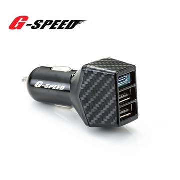 G-SPEED  2USB＋TYPEC車用充電器 (PD快充) XR-08