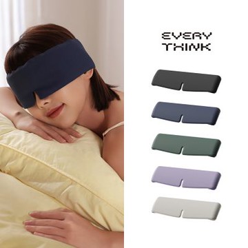 【EVERY THINK】台灣總代理 好眠眼罩 裸感親膚 涼感透氣 無感配戴 99%遮光 靜音魔鬼氈 適合各種頭圍 多色可選