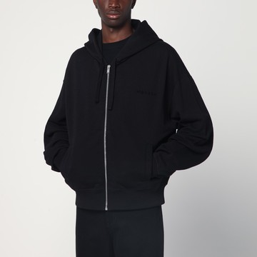 Black cotton hoodie