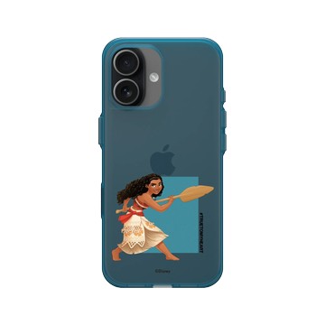 iPhone 17 Clear (相機按鈕) 夜幕藍 - 迪士尼-公主系列 Disney Princess - 公主專屬系列-海洋奇緣 莫娜