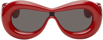 LOEWE 红色 Inflated Mask 太阳镜