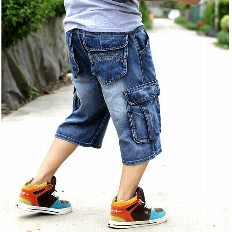 メンズ デニムパンツ ハーフパンツ 五分丈 ショートパンツ バギーパンツ ゆるパンツ 半ズボン 短パン カーゴパンツ ヒップホップ風 大きいサイズあり 春夏新作 通販 Lineポイント最大get Lineショッピング