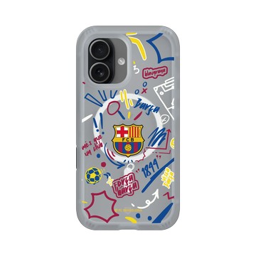 iPhone 17 AirX 流變灰 - FC Barcelona - Graffiti
