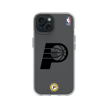 iPhone 15 Clear 透明 - NBA - B&W-印第安納溜馬 Indiana Pacers B&W