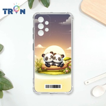 TRON 三星 A53 5G 可愛萌熊貓 四角防摔載具殼 軟殼 手機殼