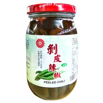 HO SONG 禾松 全素剝皮辣椒 純釀黑豆蔭油調製  450g  1瓶