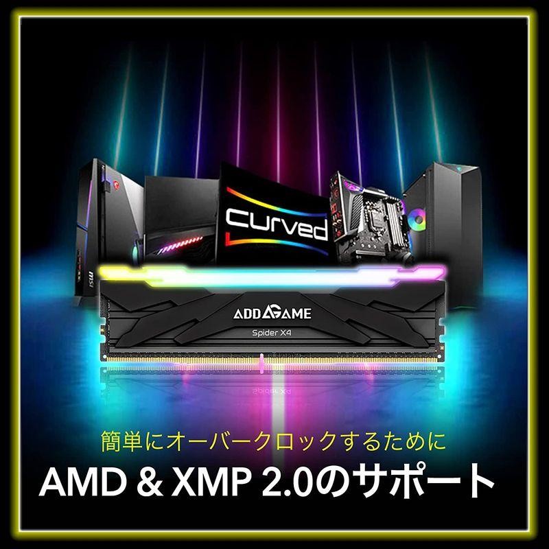 日本addlink AddGame Spider X4 RGB デスクトップ PC用メモリ DDR4