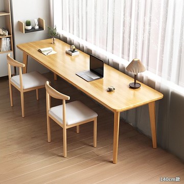 HappyLife 實心松木腿長桌 140公分 140×50×75cm Y11655